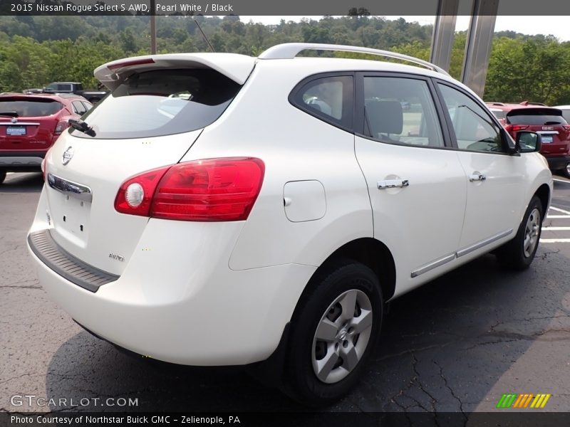 Pearl White / Black 2015 Nissan Rogue Select S AWD