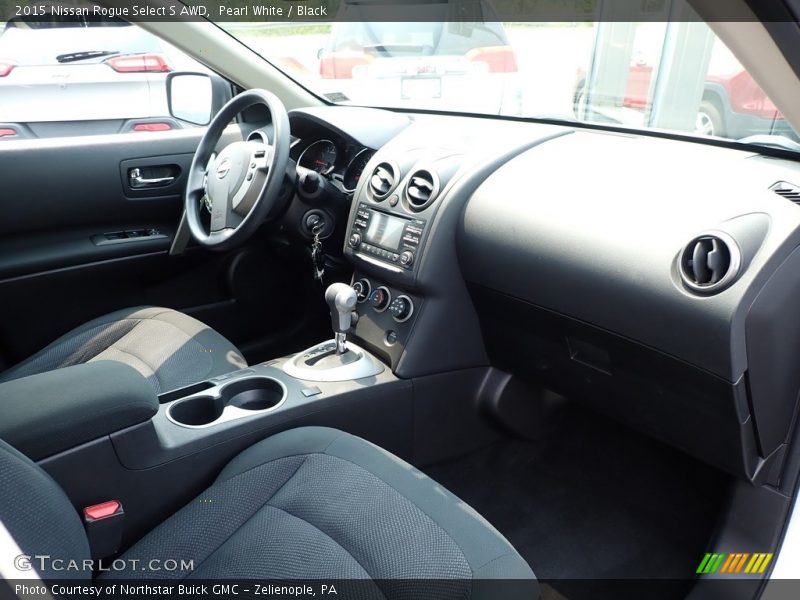 Pearl White / Black 2015 Nissan Rogue Select S AWD