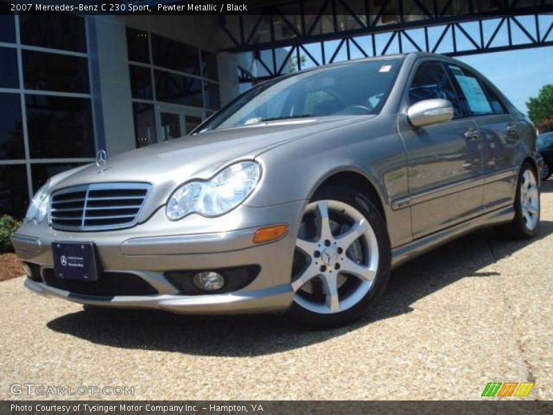 Pewter Metallic / Black 2007 Mercedes-Benz C 230 Sport