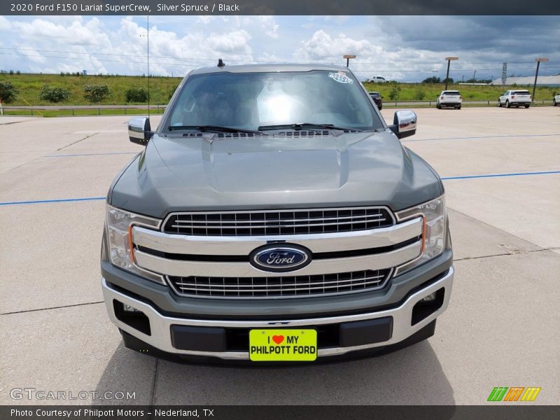 Silver Spruce / Black 2020 Ford F150 Lariat SuperCrew