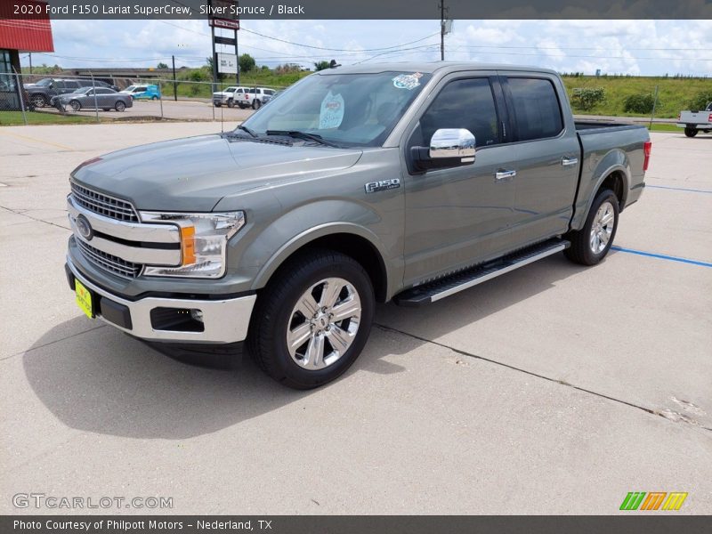 Silver Spruce / Black 2020 Ford F150 Lariat SuperCrew