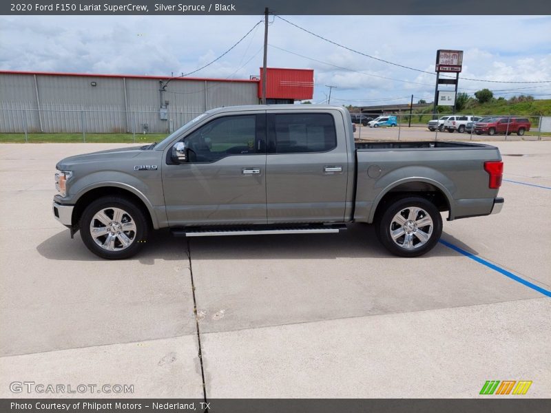 Silver Spruce / Black 2020 Ford F150 Lariat SuperCrew