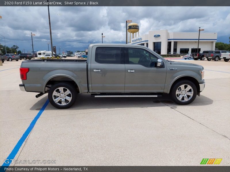 Silver Spruce / Black 2020 Ford F150 Lariat SuperCrew