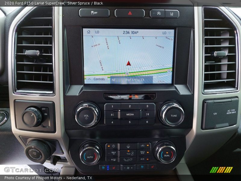 Navigation of 2020 F150 Lariat SuperCrew