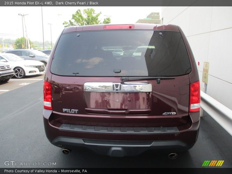 Dark Cherry Pearl / Black 2015 Honda Pilot EX-L 4WD