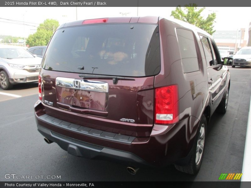Dark Cherry Pearl / Black 2015 Honda Pilot EX-L 4WD