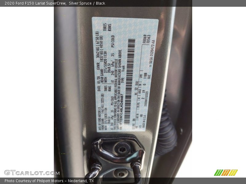 Silver Spruce / Black 2020 Ford F150 Lariat SuperCrew