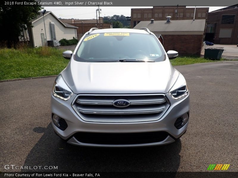 Ingot Silver / Charcoal Black 2018 Ford Escape Titanium 4WD
