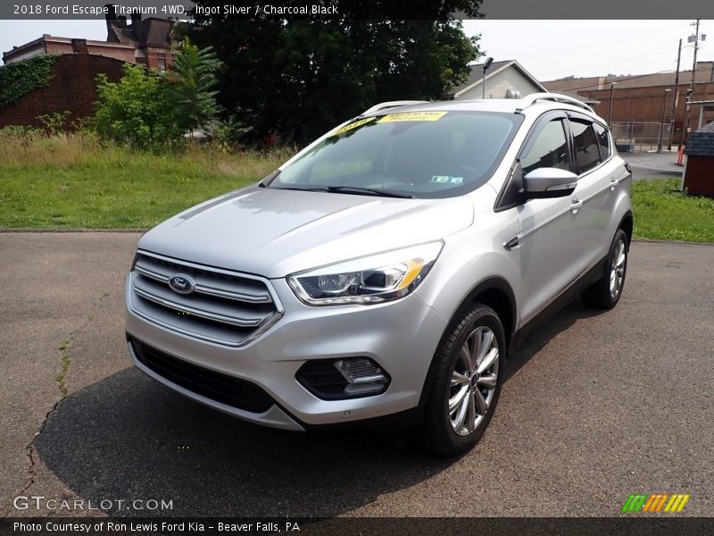 Ingot Silver / Charcoal Black 2018 Ford Escape Titanium 4WD
