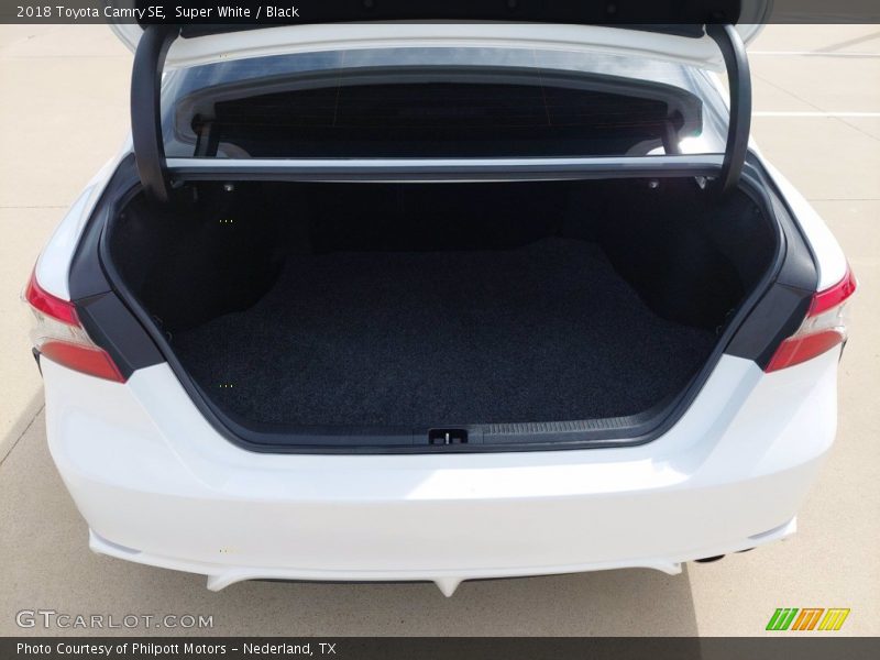 Super White / Black 2018 Toyota Camry SE