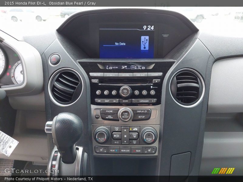 Obsidian Blue Pearl / Gray 2015 Honda Pilot EX-L