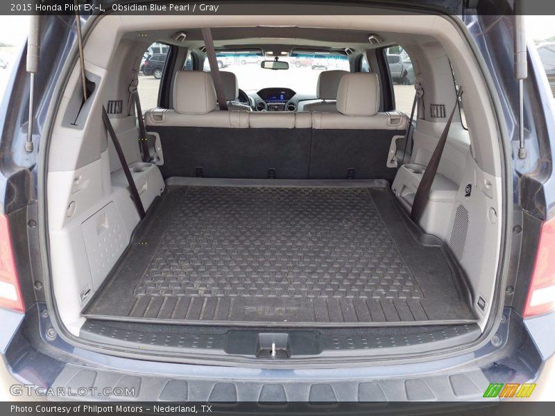 Obsidian Blue Pearl / Gray 2015 Honda Pilot EX-L