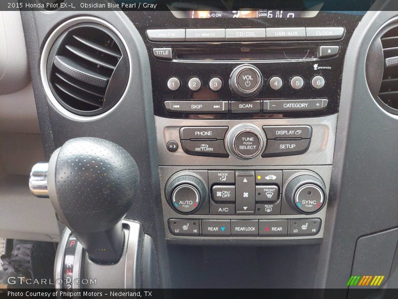 Obsidian Blue Pearl / Gray 2015 Honda Pilot EX-L