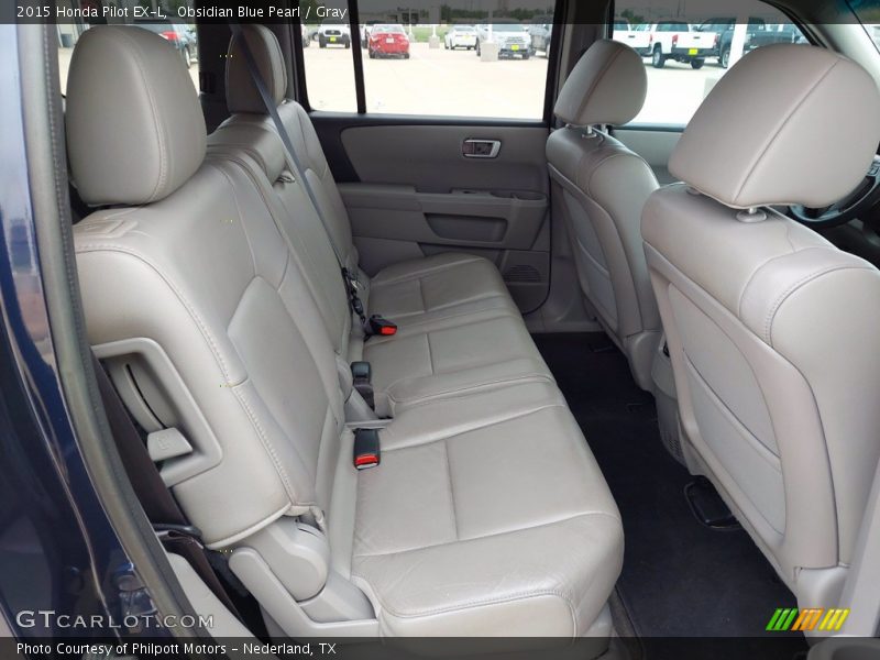 Obsidian Blue Pearl / Gray 2015 Honda Pilot EX-L