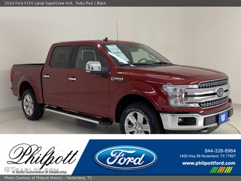 Ruby Red / Black 2019 Ford F150 Lariat SuperCrew 4x4