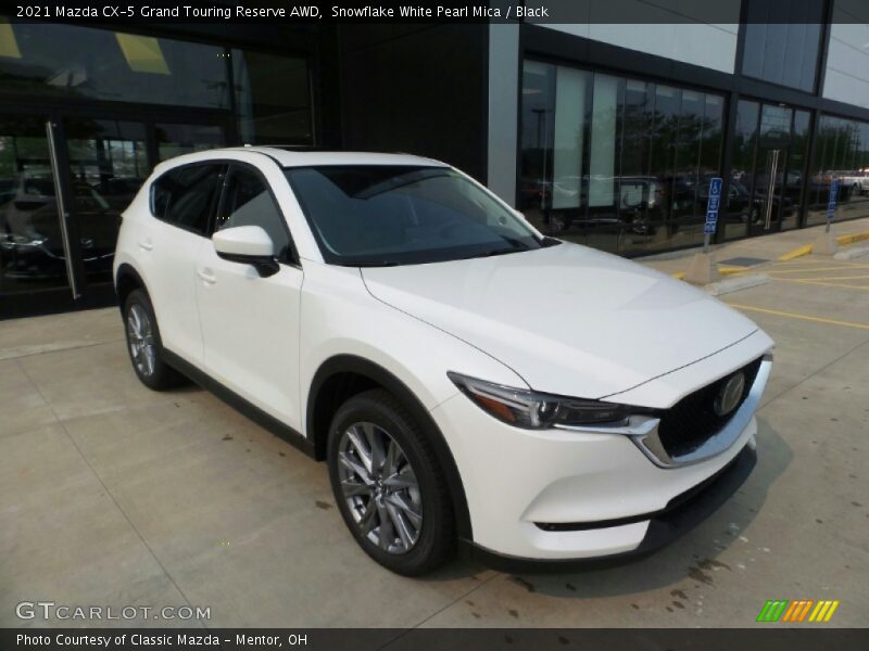 Snowflake White Pearl Mica / Black 2021 Mazda CX-5 Grand Touring Reserve AWD