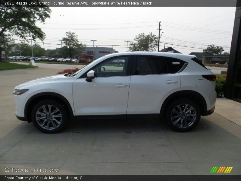 Snowflake White Pearl Mica / Black 2021 Mazda CX-5 Grand Touring Reserve AWD