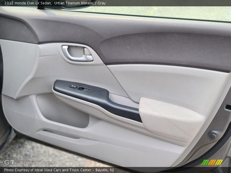 Urban Titanium Metallic / Gray 2012 Honda Civic LX Sedan