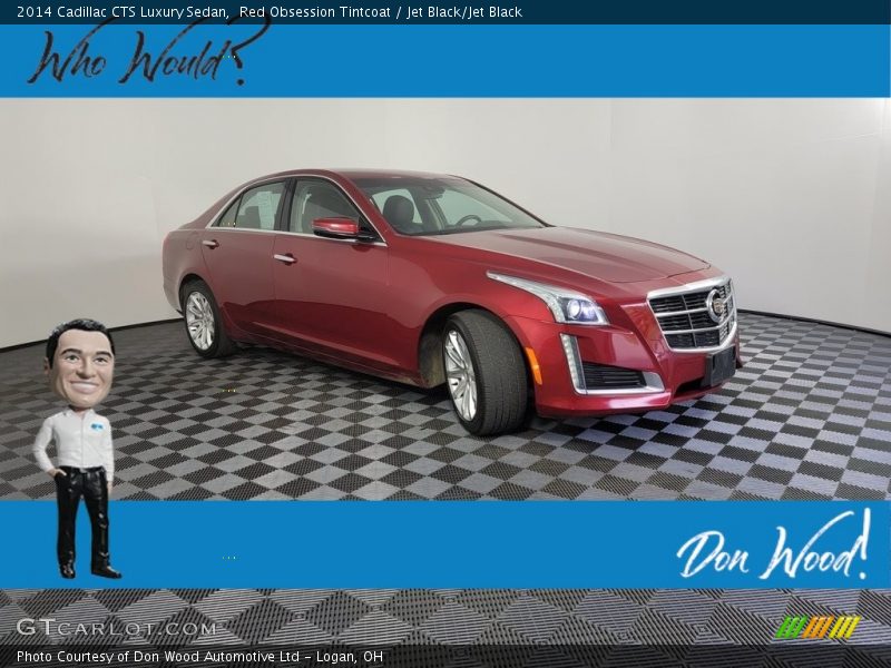 Red Obsession Tintcoat / Jet Black/Jet Black 2014 Cadillac CTS Luxury Sedan