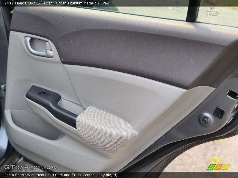 Urban Titanium Metallic / Gray 2012 Honda Civic LX Sedan