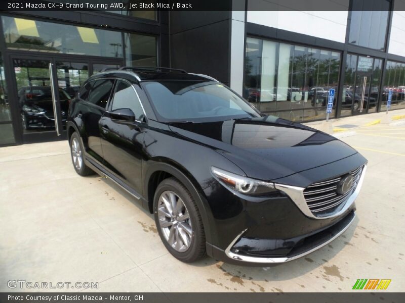 Jet Black Mica / Black 2021 Mazda CX-9 Grand Touring AWD