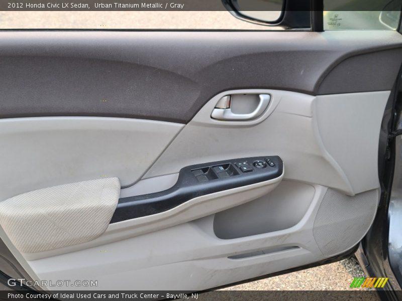 Urban Titanium Metallic / Gray 2012 Honda Civic LX Sedan