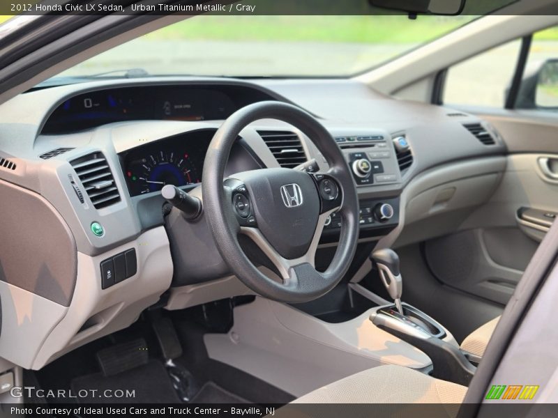 Urban Titanium Metallic / Gray 2012 Honda Civic LX Sedan