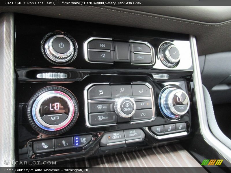 Summit White / Dark Walnut/­Very Dark Ash Gray 2021 GMC Yukon Denali 4WD