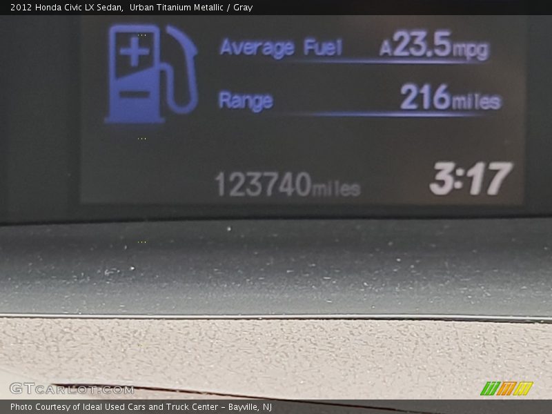 Urban Titanium Metallic / Gray 2012 Honda Civic LX Sedan