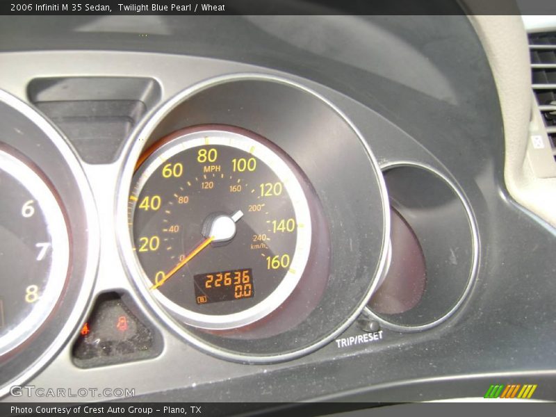 Twilight Blue Pearl / Wheat 2006 Infiniti M 35 Sedan