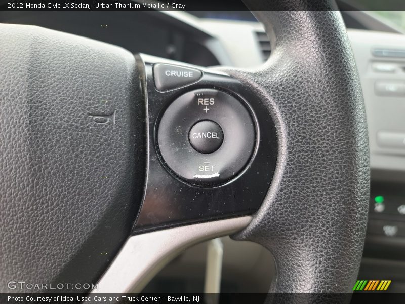 Urban Titanium Metallic / Gray 2012 Honda Civic LX Sedan