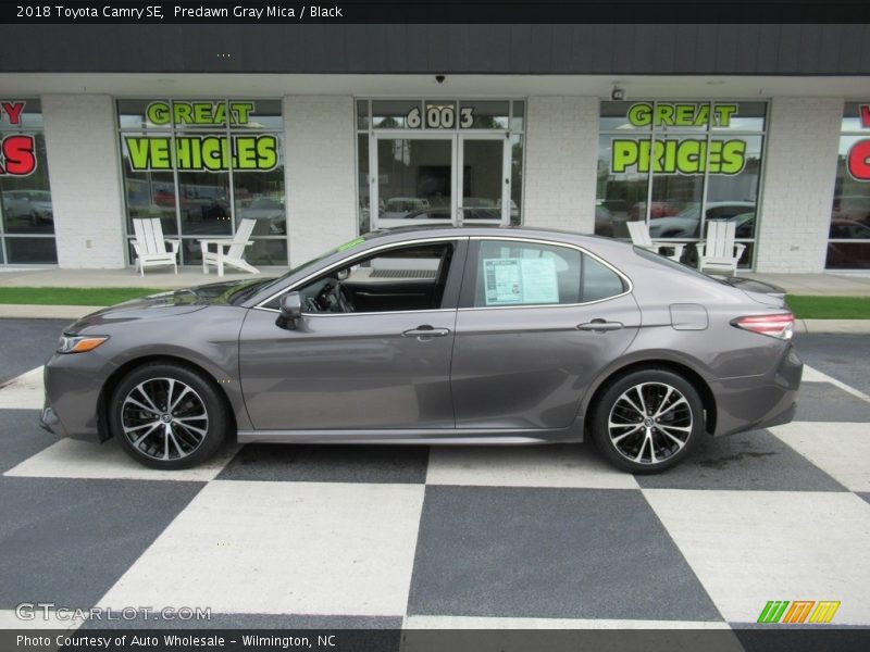 Predawn Gray Mica / Black 2018 Toyota Camry SE