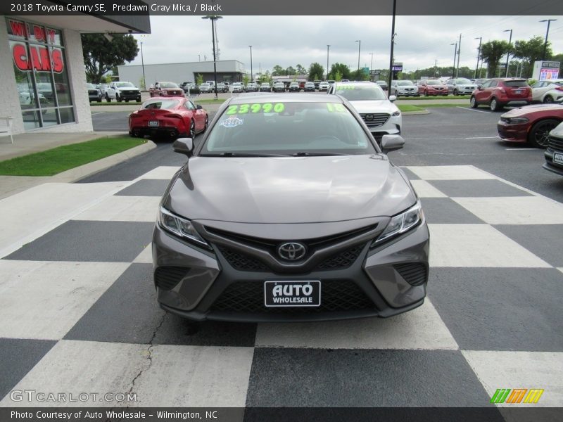 Predawn Gray Mica / Black 2018 Toyota Camry SE