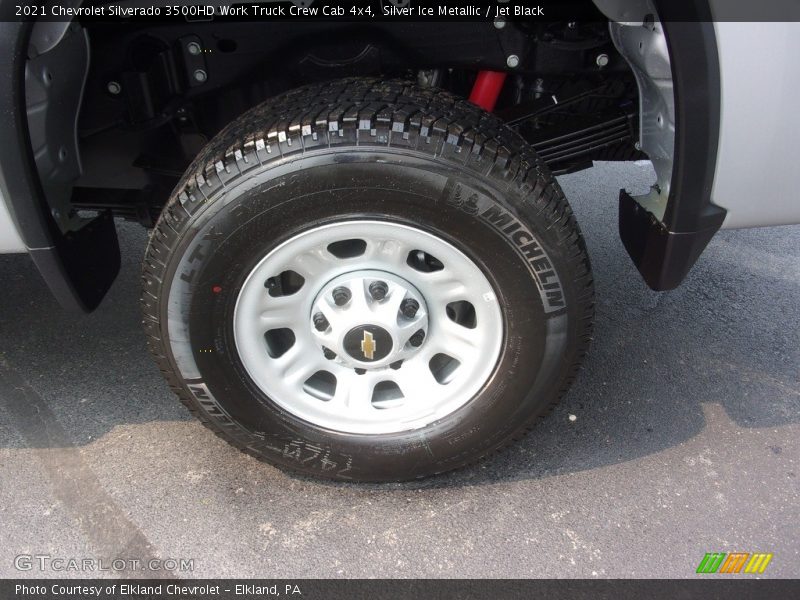 Silver Ice Metallic / Jet Black 2021 Chevrolet Silverado 3500HD Work Truck Crew Cab 4x4