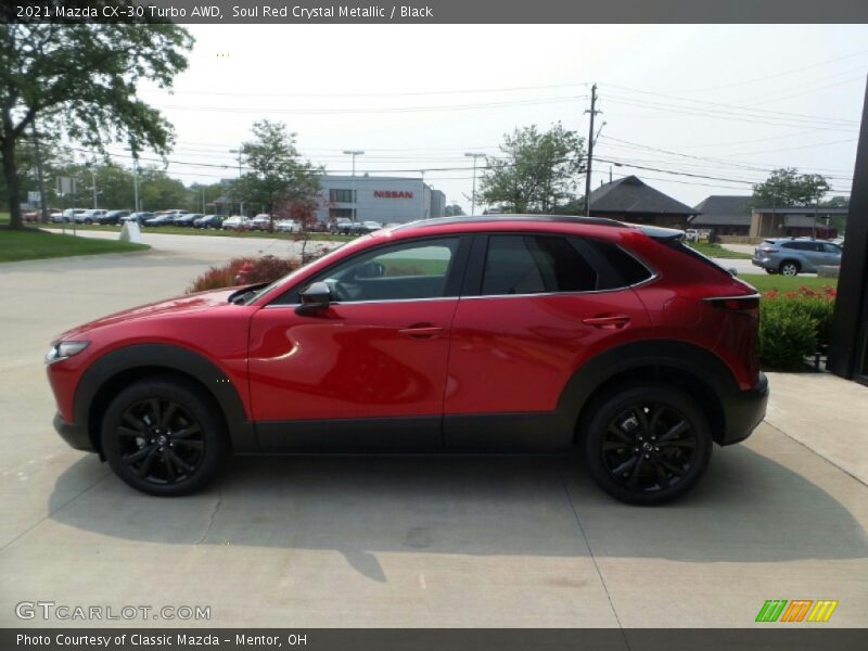 Soul Red Crystal Metallic / Black 2021 Mazda CX-30 Turbo AWD
