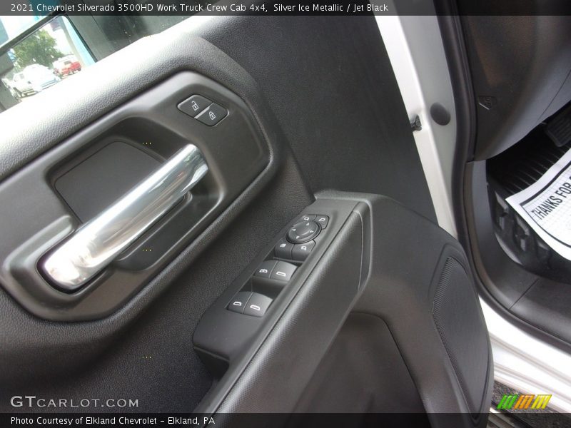 Silver Ice Metallic / Jet Black 2021 Chevrolet Silverado 3500HD Work Truck Crew Cab 4x4