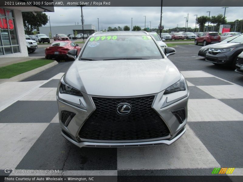 Atomic Silver / Rioja Red 2021 Lexus NX 300 F Sport AWD