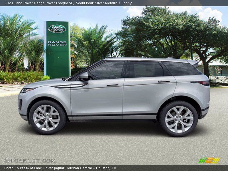 Seoul Pearl Silver Metallic / Ebony 2021 Land Rover Range Rover Evoque SE
