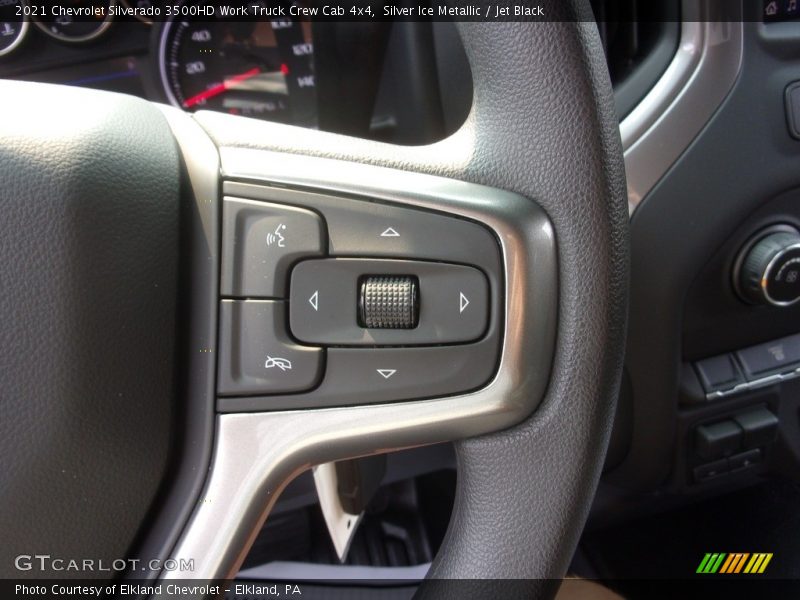 Silver Ice Metallic / Jet Black 2021 Chevrolet Silverado 3500HD Work Truck Crew Cab 4x4