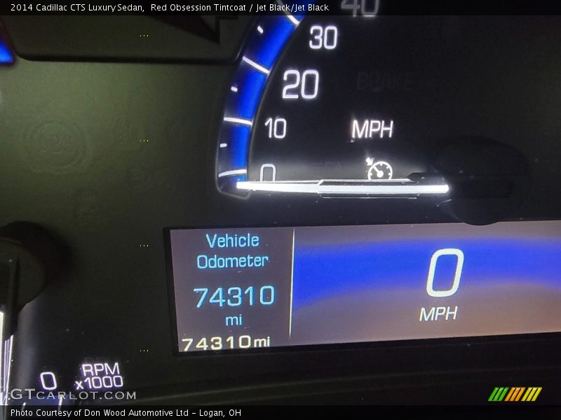 Red Obsession Tintcoat / Jet Black/Jet Black 2014 Cadillac CTS Luxury Sedan