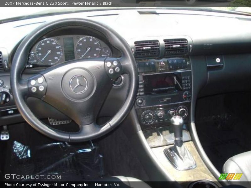 Pewter Metallic / Black 2007 Mercedes-Benz C 230 Sport