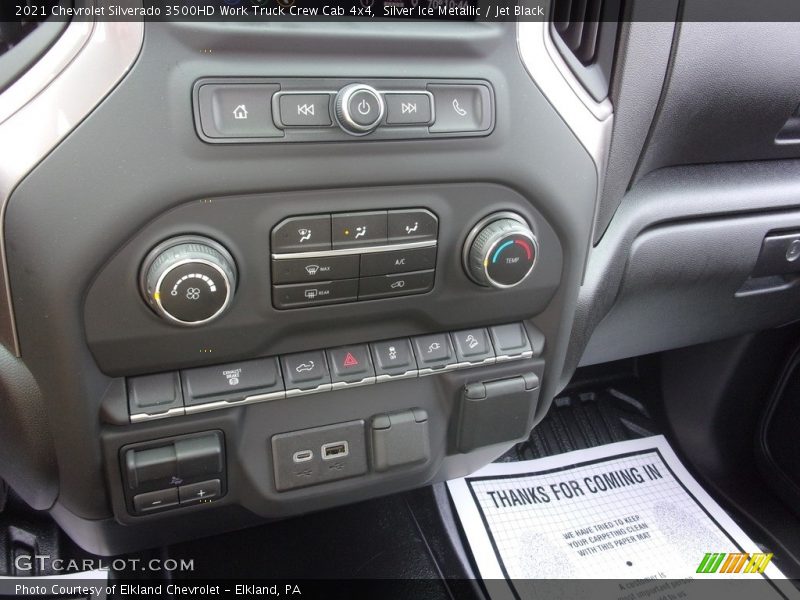 Silver Ice Metallic / Jet Black 2021 Chevrolet Silverado 3500HD Work Truck Crew Cab 4x4