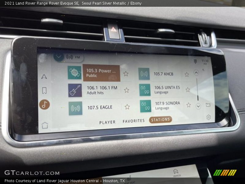 Seoul Pearl Silver Metallic / Ebony 2021 Land Rover Range Rover Evoque SE