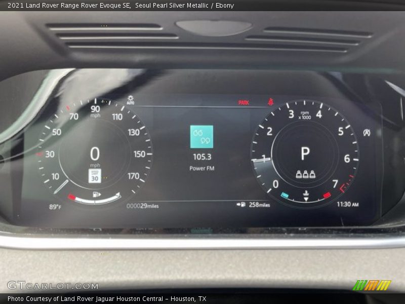 Seoul Pearl Silver Metallic / Ebony 2021 Land Rover Range Rover Evoque SE