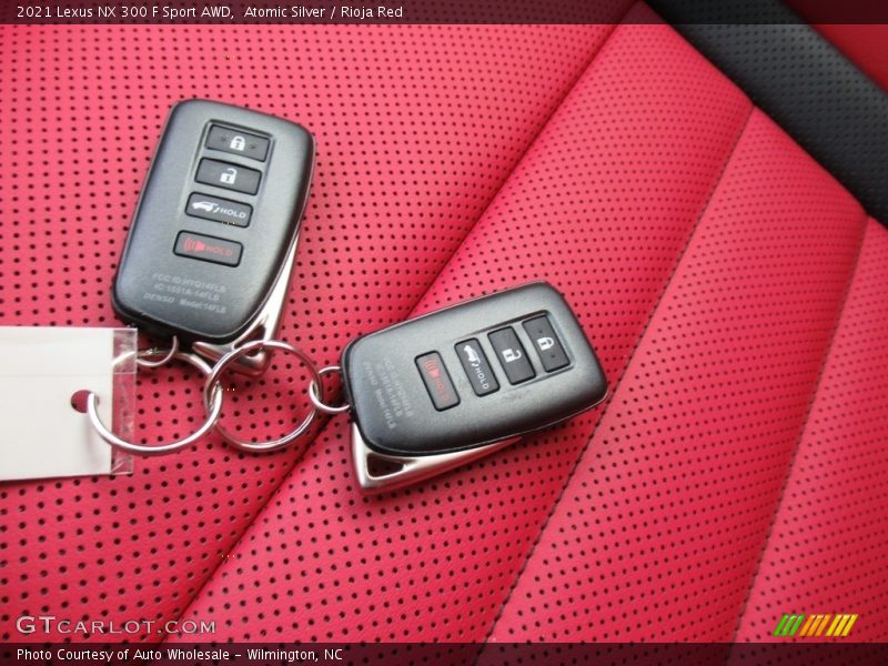 Keys of 2021 NX 300 F Sport AWD