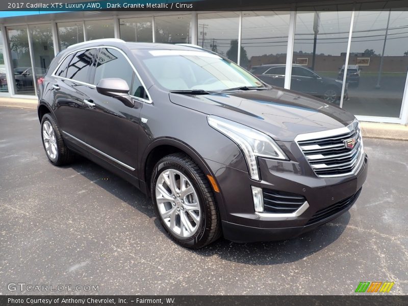 Dark Granite Metallic / Cirrus 2017 Cadillac XT5 Luxury AWD