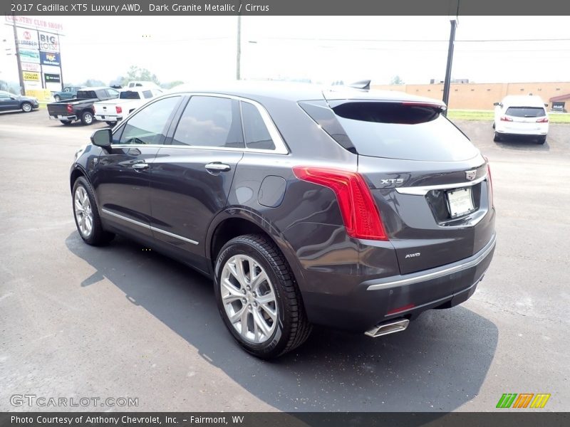 Dark Granite Metallic / Cirrus 2017 Cadillac XT5 Luxury AWD