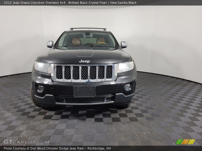Brilliant Black Crystal Pearl / New Saddle/Black 2013 Jeep Grand Cherokee Overland 4x4