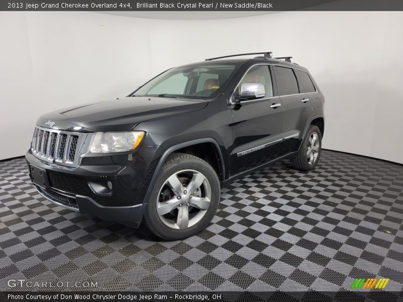 Brilliant Black Crystal Pearl / New Saddle/Black 2013 Jeep Grand Cherokee Overland 4x4