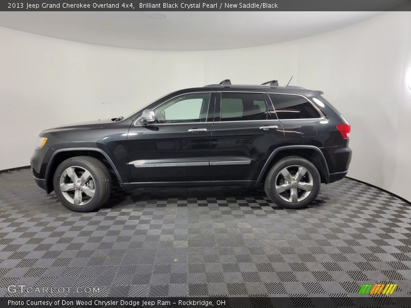 Brilliant Black Crystal Pearl / New Saddle/Black 2013 Jeep Grand Cherokee Overland 4x4